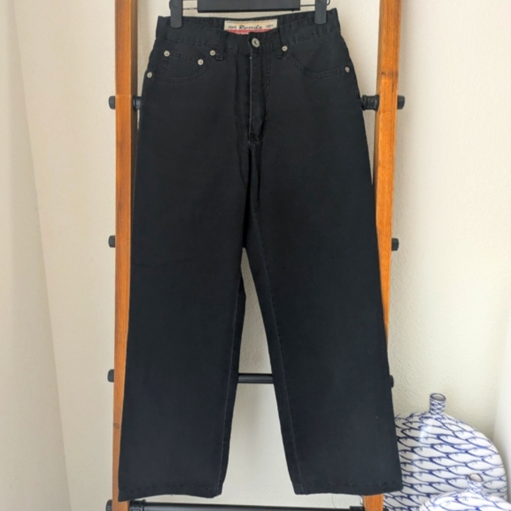 Rambo Classic Black Straight Leg Women's Jeans - Size 27